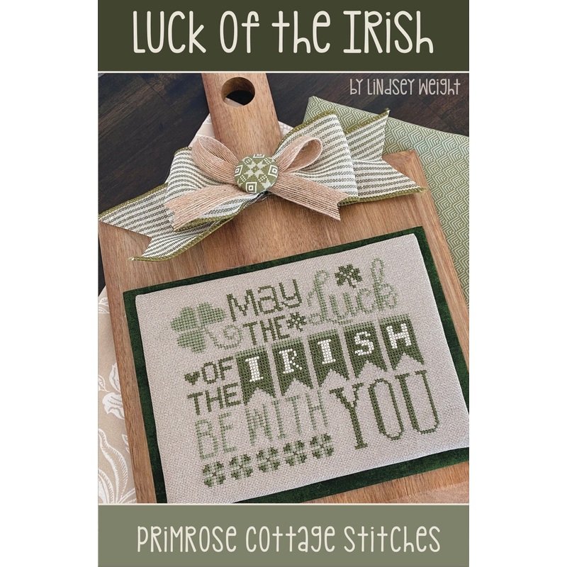 Luck of the Irish Cross Stitch by Lindsey Weight of Primrose Cottage Stitches – PAPER Pattern PCS-051