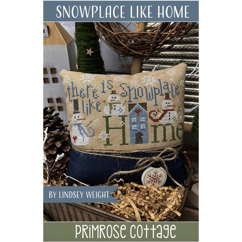Snowplace Like Home Cross Stitch by Lindsey Weight of Primrose Cottage – PAPER Pattern PCS-099