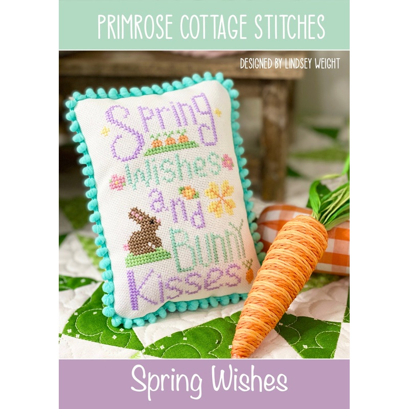Spring Wishes Cross Stitch by Lindsey Weight of Primrose Cottage Stitches – PDF Pattern