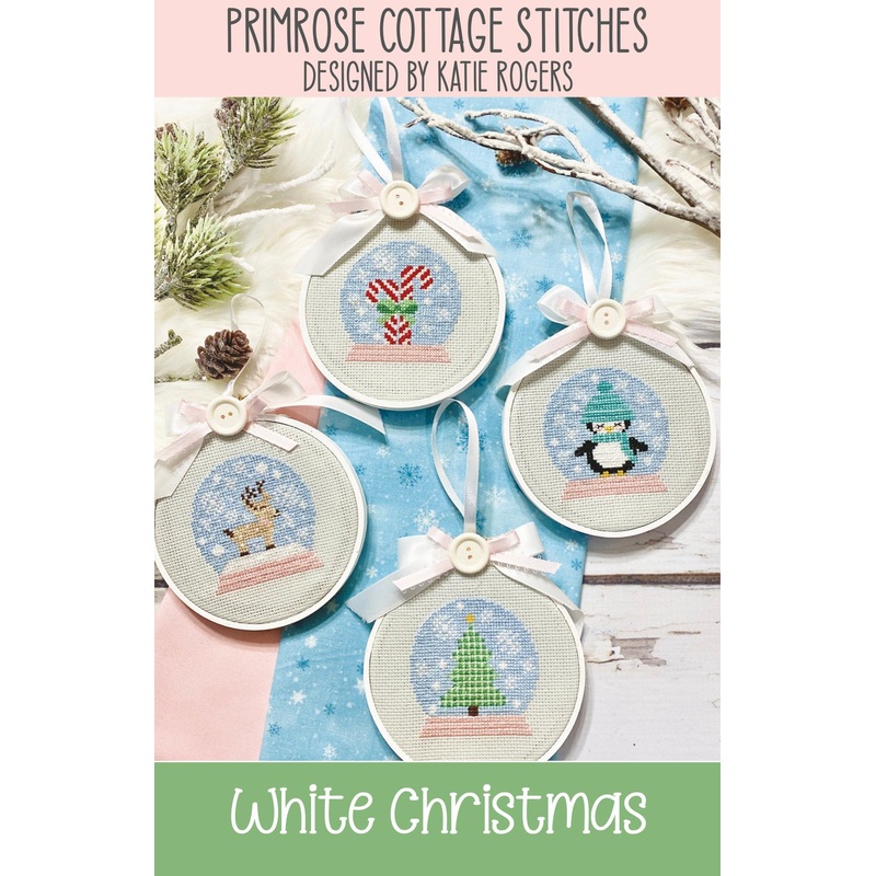 White Christmas Cross Stitch by Katie Rogers of Primrose Cottage Stitches – PAPER Pattern PCS-029