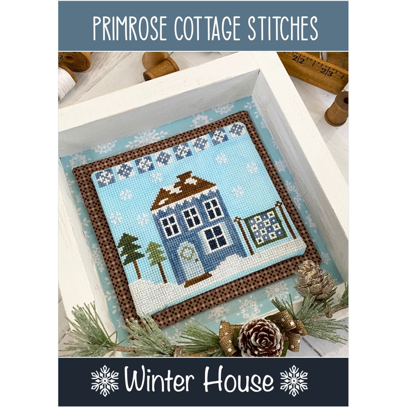 Winter House Cross Stitch by Lindsey Weight of Primrose Cottage Stitches – PAPER Pattern PCS-019