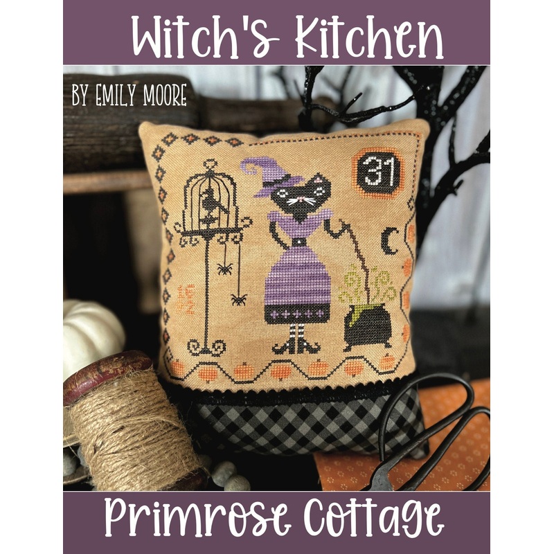 Witch’s Kitchen Cross Stitch by Emily Moore of Primrose Cottage – PAPER Pattern PCS-093