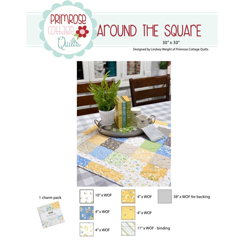 Around the Square by Lindsey Weight of Primrose Cottage Quilts – Quilt PDF Pattern