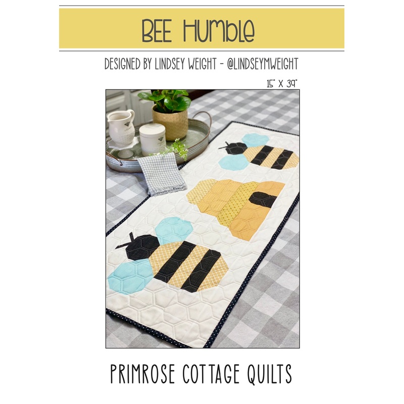 Bee Humble by Lindsey Weight of Primrose Cottage Quilts – Table Runner Pattern PDF Pattern