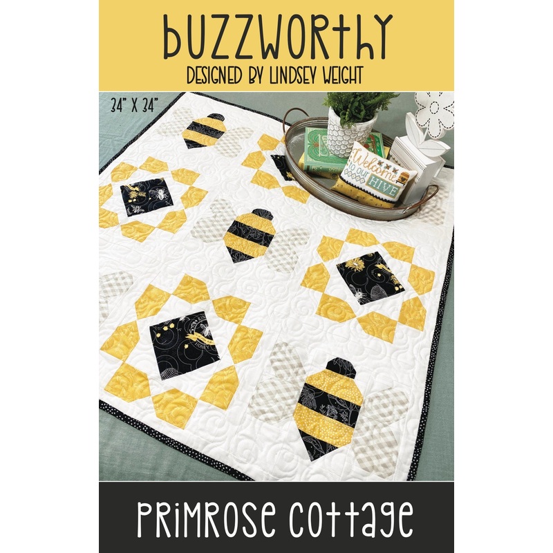 Buzzworthy by Lindsey Weight of Primrose Cottage Quilts – Table Topper PDF Pattern