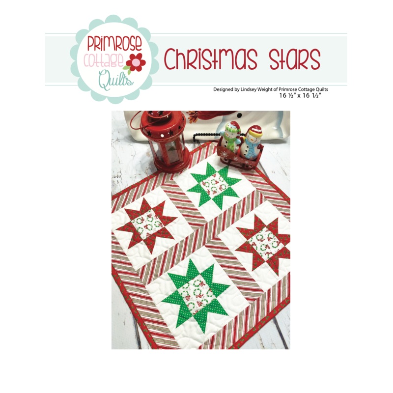 Christmas Stars Mini by Lindsey Weight of Primrose Cottage Quilts – Quilt PDF Pattern