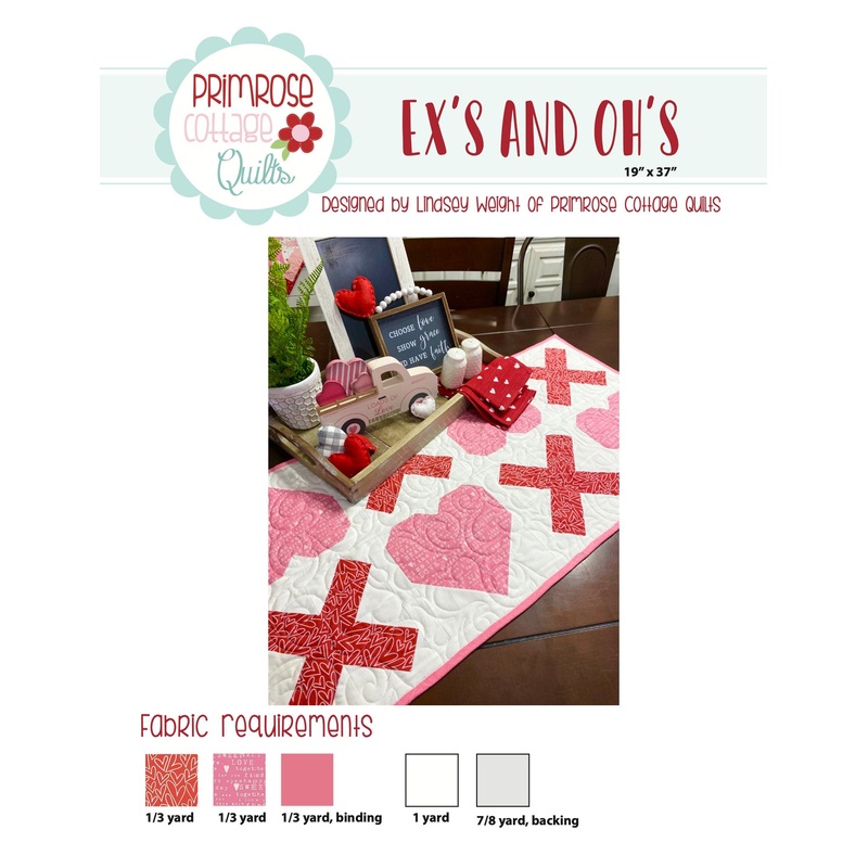 Ex’s and Oh’s by Lindsey Weight of Primrose Cottage Quilts – Quilt PDF Pattern