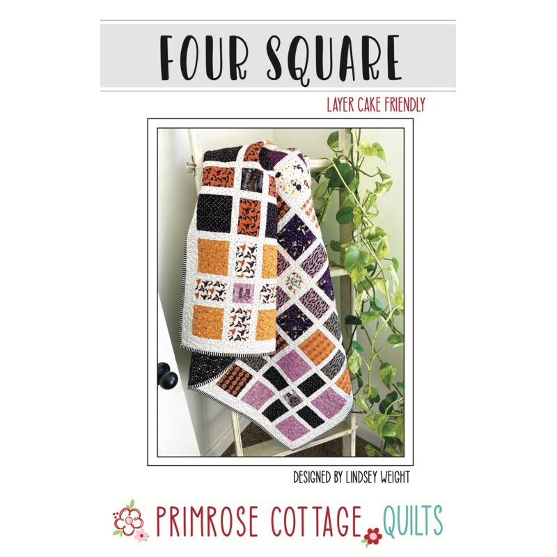Four Square by Lindsey Weight of Primrose Cottage Quilts – Quilt PDF Pattern