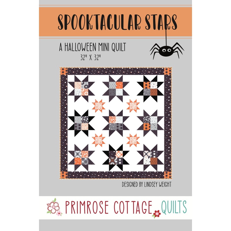 Spooktacular Stars by Lindsey Weight of Primrose Cottage Quilts – Quilt PDF Pattern