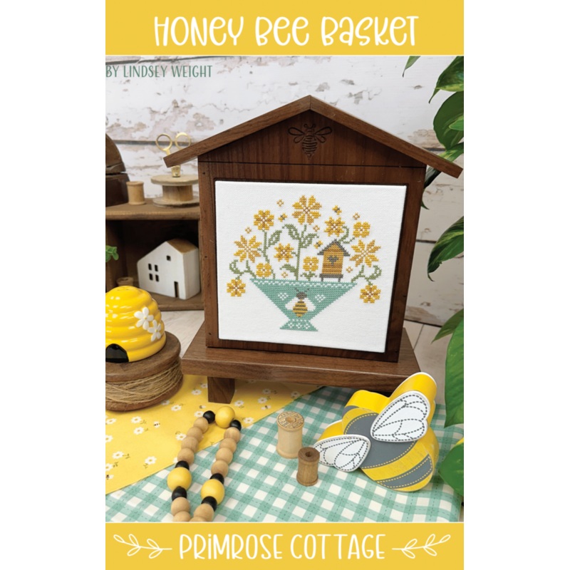 Honey Bee Basket by Lindsey Weight of Primrose Cottage – PAPER Pattern PCS-135