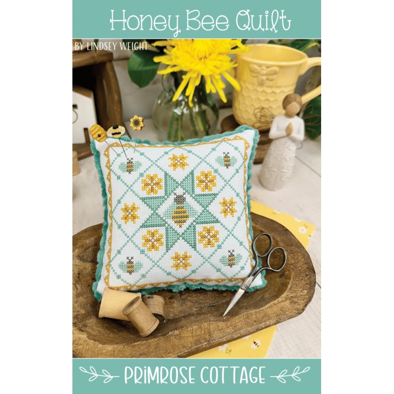 Honey Bee Quilt by Lindsey Weight of Primrose Cottage – PAPER Pattern PCS-134