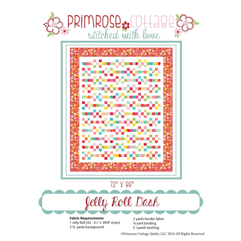 Jelly Roll Dash by Lindsey Weight of Primrose Cottage Quilts – Quilt PDF Pattern