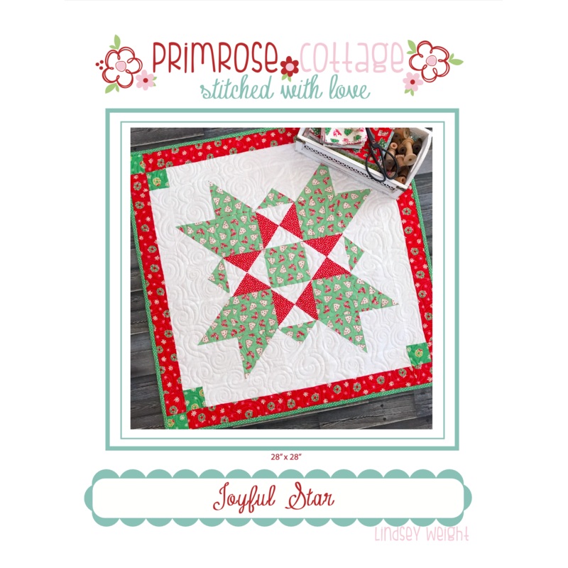 Joyful Star by Lindsey Weight of Primrose Cottage Quilts – Table Topper PDF Pattern