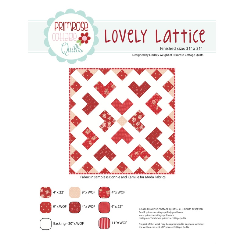 Lovely Lattice by Lindsey Weight of Primrose Cottage Quilts – Quilt PDF Pattern