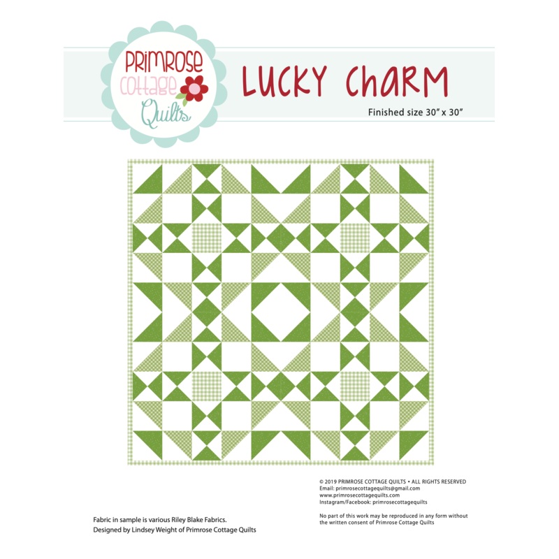 Lucky Charm by Lindsey Weight of Primrose Cottage Quilts – Table Topper PDF Pattern