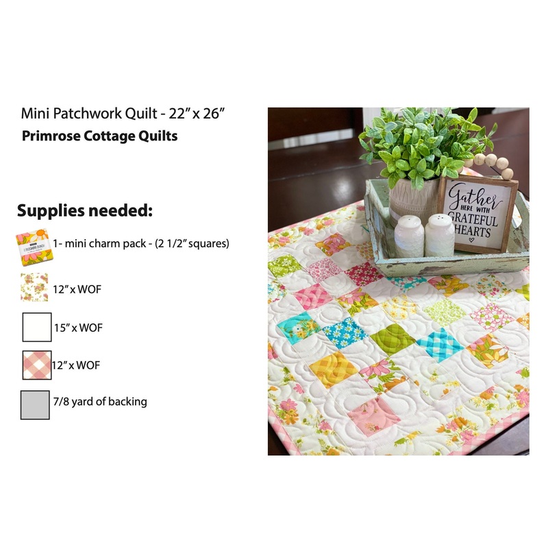 Mini Patchwork by Lindsey Weight of Primrose Cottage Quilts – Quilt PDF Pattern
