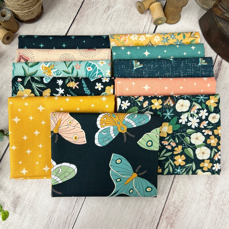 Moonbeam Dreams by Amanda Grace Designs for Poppie Cotton 10 Fat Quarters FQB-145