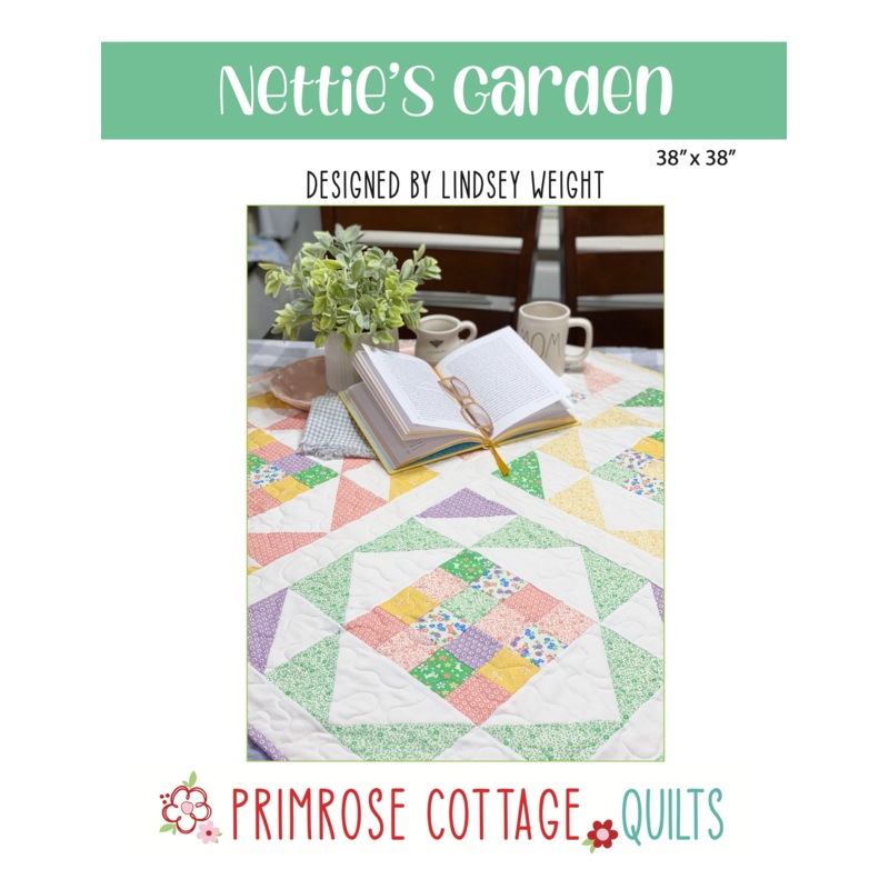 Nettie’s Garden Mini by Lindsey Weight of Primrose Cottage Quilts – Quilt PDF Pattern