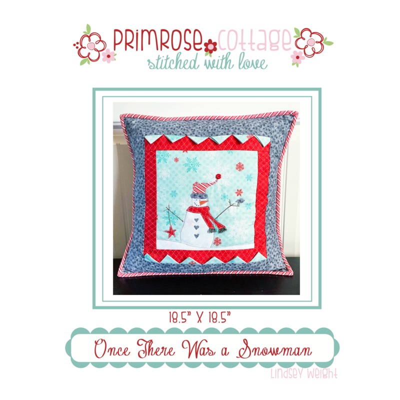 Once There Was A Snowman by Lindsey Weight of Primrose Cottage Quilts – Quilt PDF Pattern