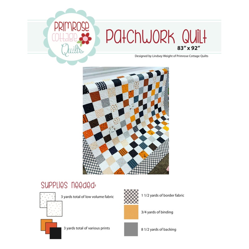 Patchwork Quilt by Lindsey Weight of Primrose Cottage Quilts – Quilt PDF Pattern