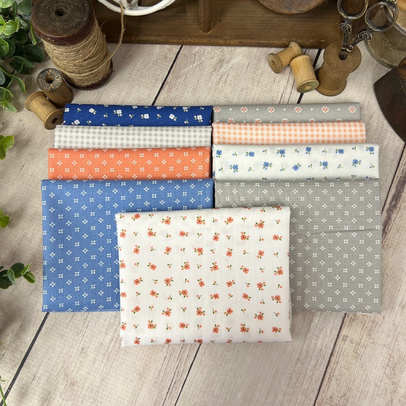 Peachy Keen by Corey Yoder for Moda Fabrics 9 Fat Quarters FQB-140