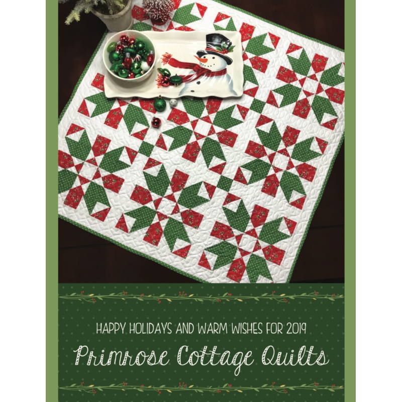 Peppermint Christmas by Lindsey Weight of Primrose Cottage Quilts – Table Topper PDF Pattern
