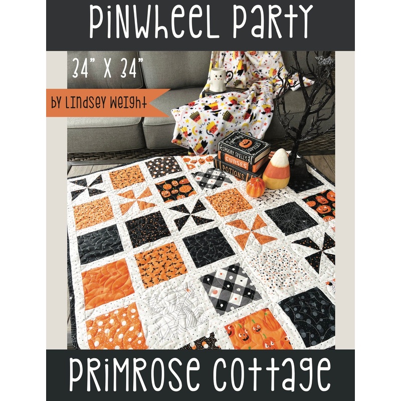Pinwheel Party by Lindsey Weight of Primrose Cottage Quilts – Table Topper PDF Pattern