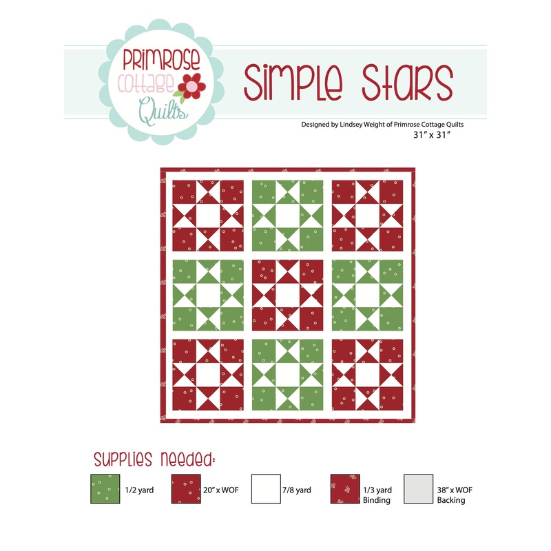 Simple Stars {MIni} by Lindsey Weight of Primrose Cottage Quilts – Quilt PDF Pattern