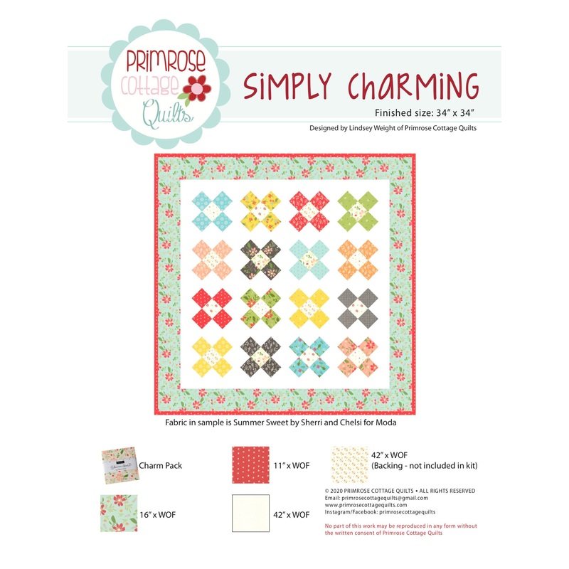 Simply Charming by Lindsey Weight of Primrose Cottage Quilts – Quilt PDF Pattern