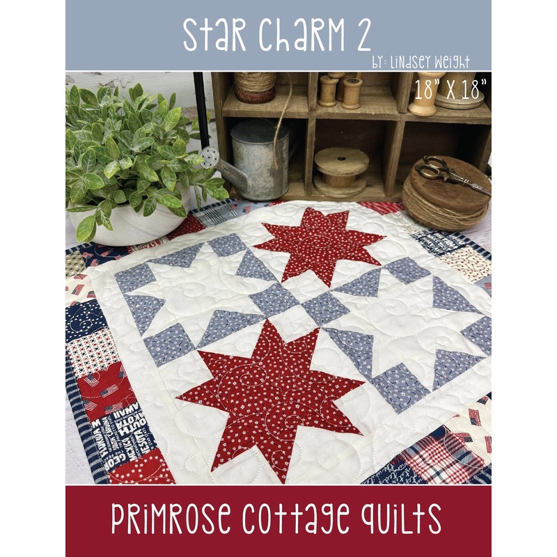 Star Charm 2 by Lindsey Weight of Primrose Cottage Quilts – Table Runner PDF Pattern