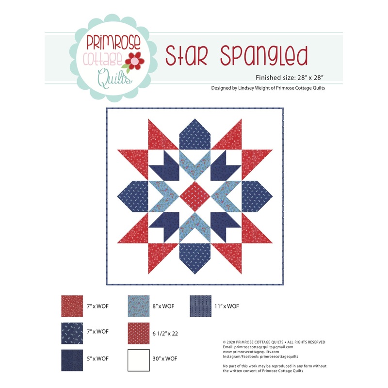 Star Spangled by Lindsey Weight of Primrose Cottage Quilts – Quilt PDF Pattern