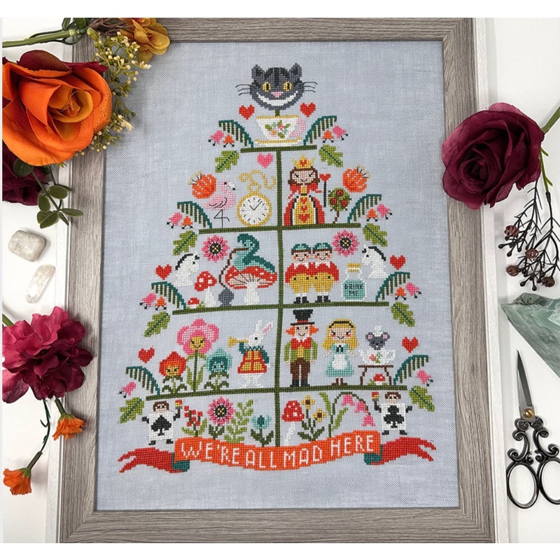 Alice in Wonderland Tree Cross Stitch by Tiny Modernist – Paper Pattern