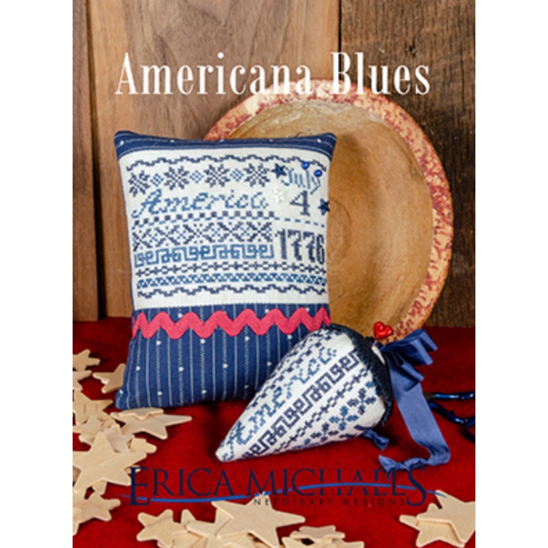 American Blues Cross Stitch by Erica Michaels – Paper Pattern