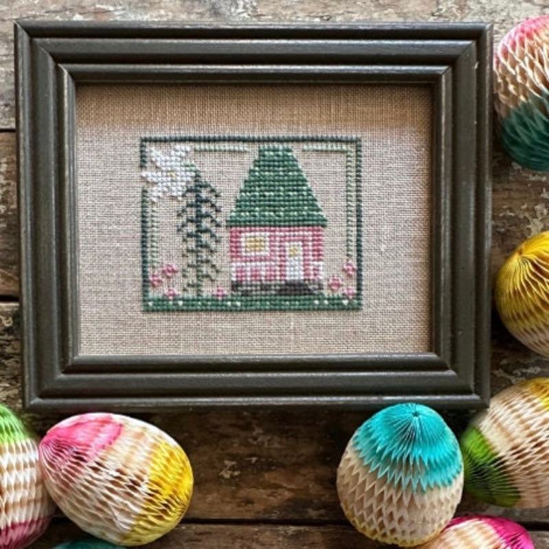 Easter Flower House Cross Stitch by Bent Creek – Paper Pattern