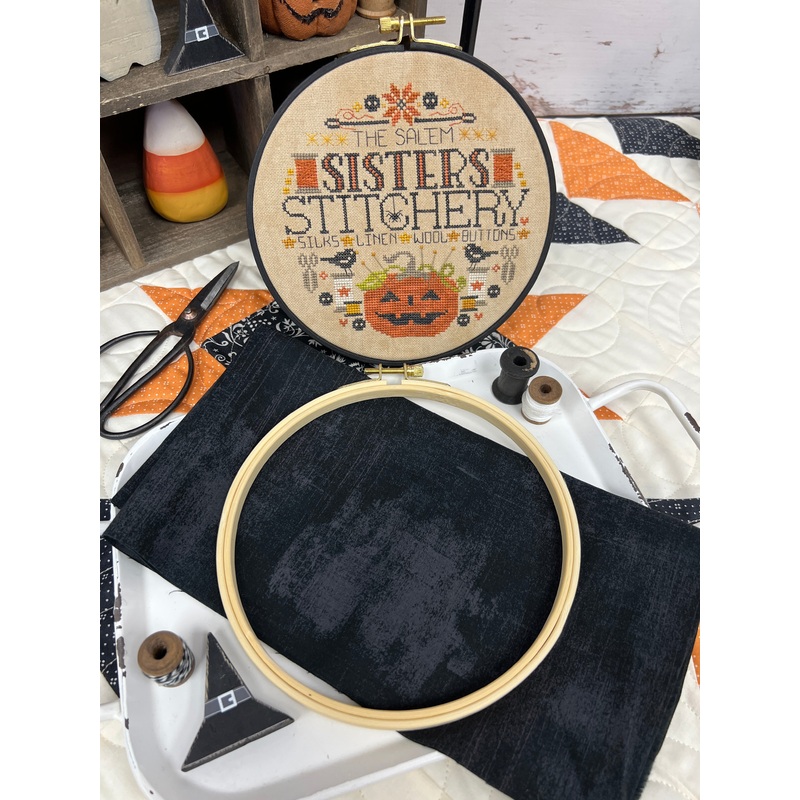 7 Bamboo Embroidery Hoop w/gold clasp
