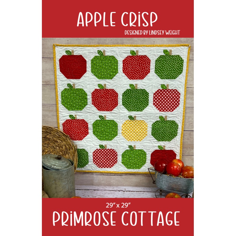 Apple Crisp by Lindsey Weight of Primrose Cottage Quilts – Table Topper PDF Pattern