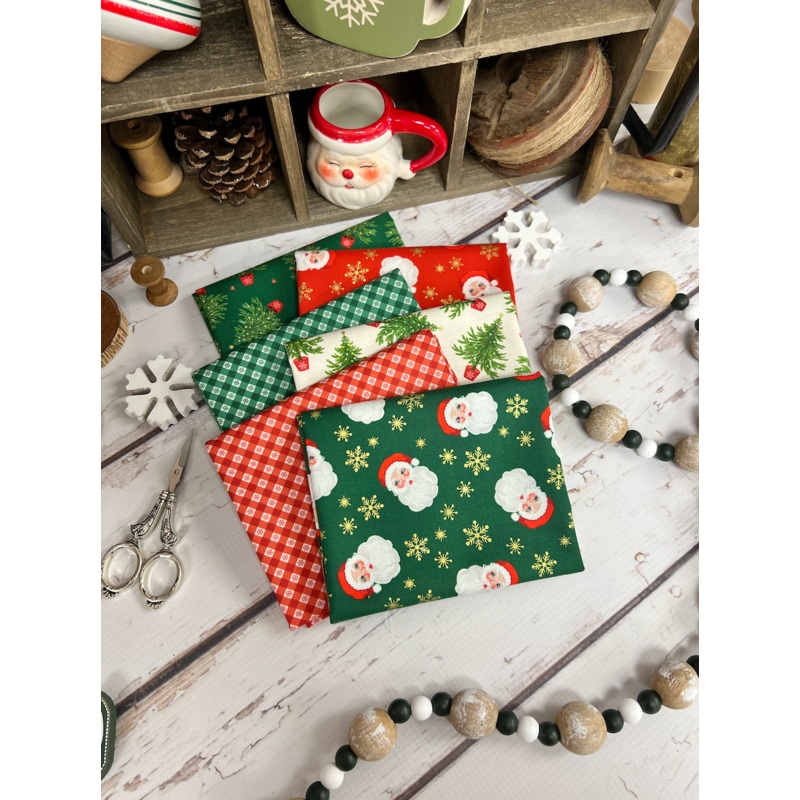 Oh Christmas Tree by Lewis & Irene Fat Quarter Bundle – 6 Fat Quarters FQB-200