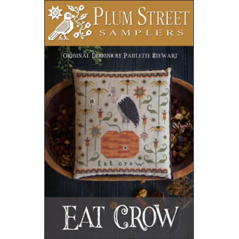 Eat Crow Cross Stitch by Plum Street Samplers – Paper Pattern