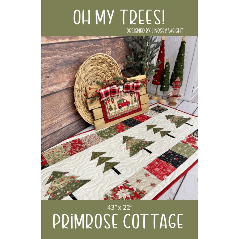 Oh My Trees by Lindsey Weight of Primrose Cottage Quilts – Table Runner PDF Pattern