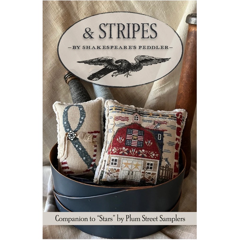 & Stripes Cross Stitch by Shakespeare’s Peddler – Paper Pattern