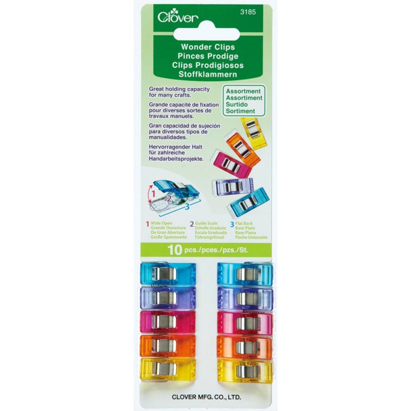Wonder Clips Assorted Colors 10pc