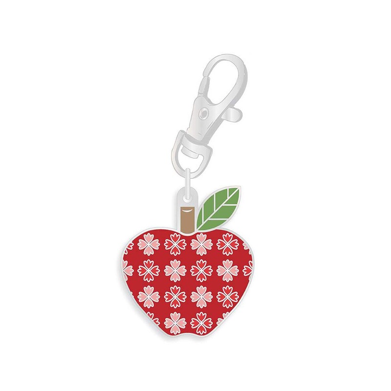 Lori Holt Enamel Happy Charm Apple