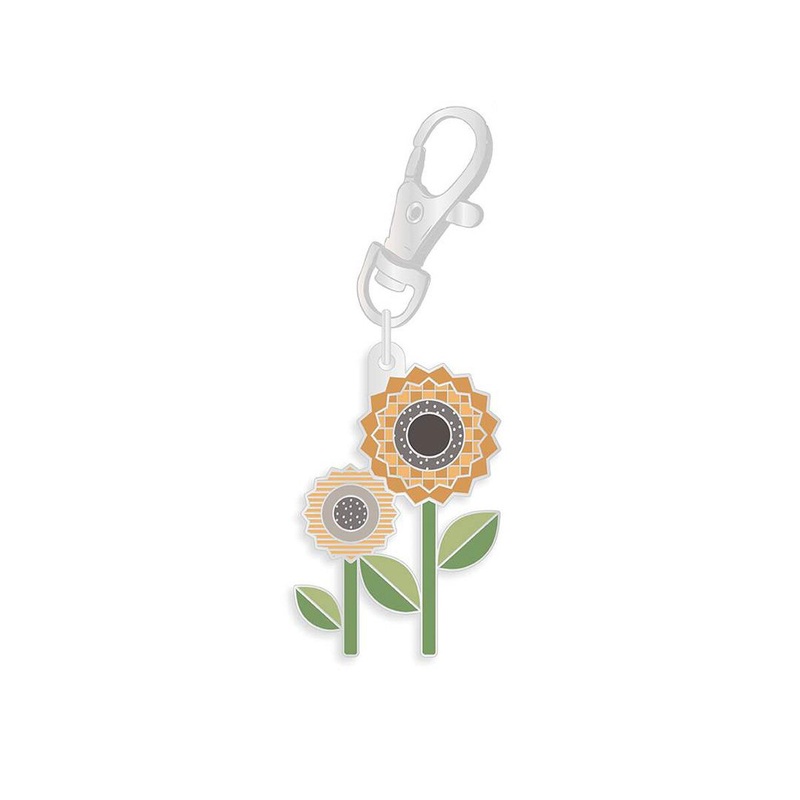 Lori Holt Enamel Happy Charm Sunflower