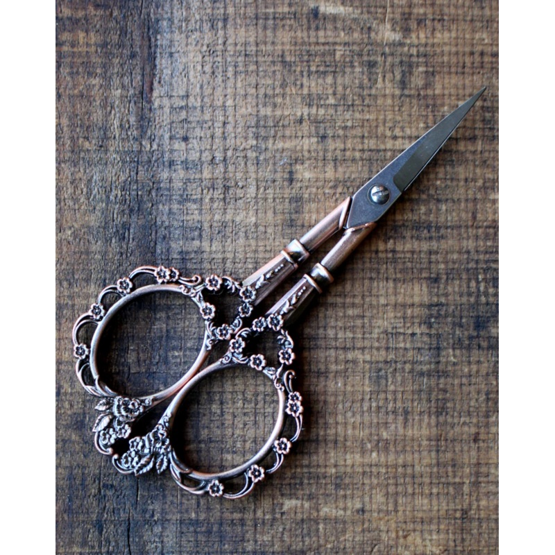 Victorian Scrollwork Scissors|Antique Copper|Antique Gold