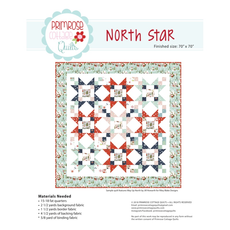 North Star – by Lindsey Weight of Primrose Cottage Quilts – Quilt PDF Pattern
