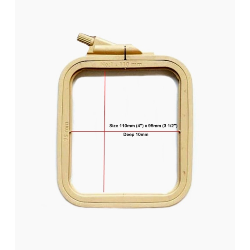 Nurge Square Plastic Hoops 110mm X 95mm (4.3 3.75)