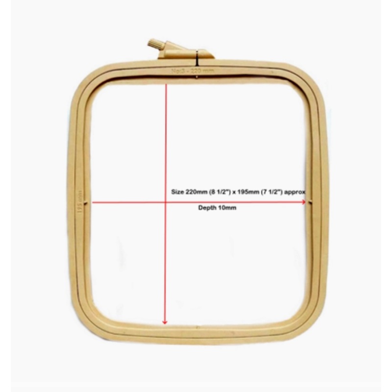 Nurge Square Plastic Hoops 195 X 220mm (8 X 9)