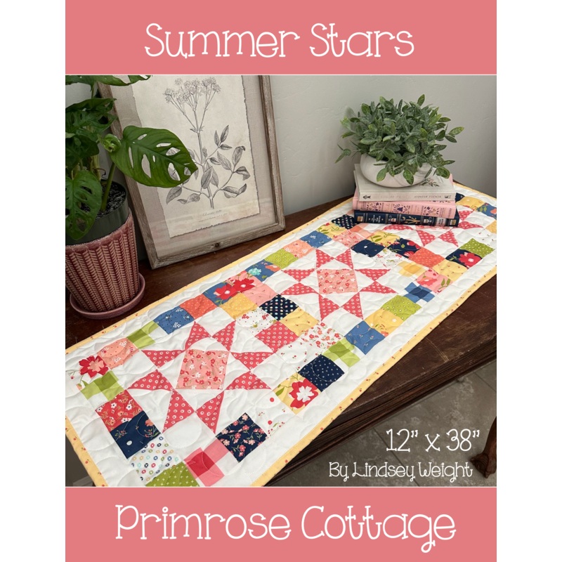 Summer Stars – by Lindsey Weight of Primrose Cottage Quilts – Quilt PDF Pattern