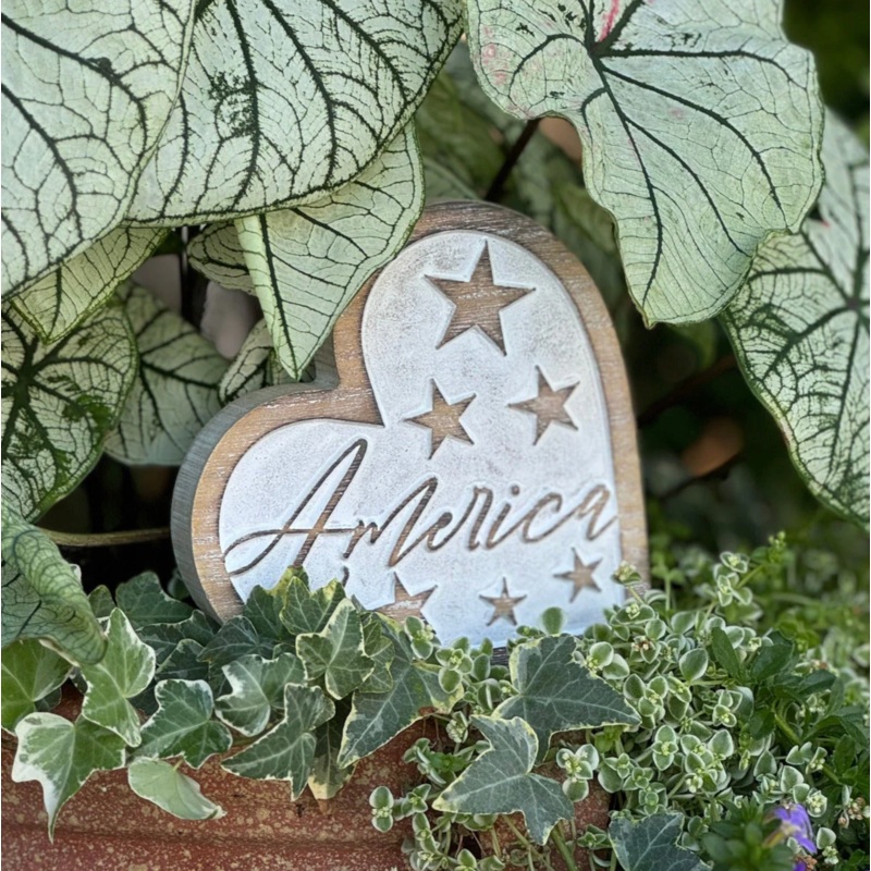 America Carved Heart | Collins Painting & Design | PS-8431