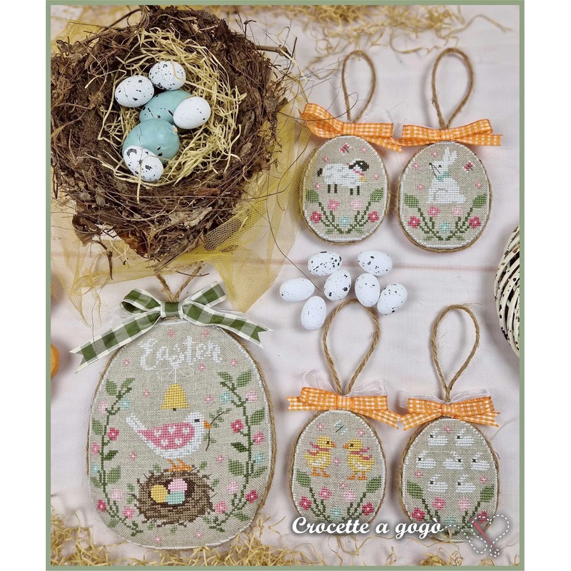 Egg Collection Cross Stitch by Crocette A Gogo – Paper Pattern